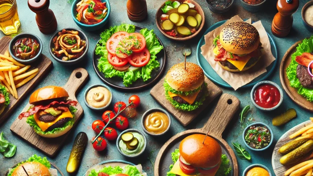 best burger recipes table sample